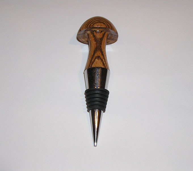 Zebrawood Bottle Stopper