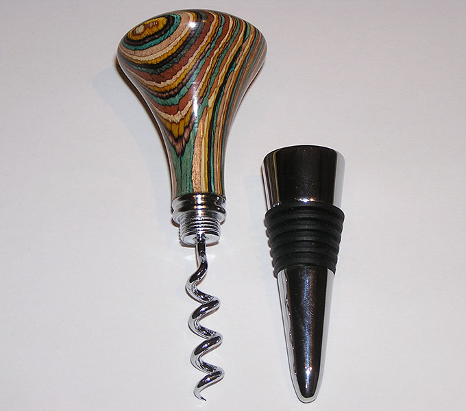Bottle Stopper / Corkscrew Combo